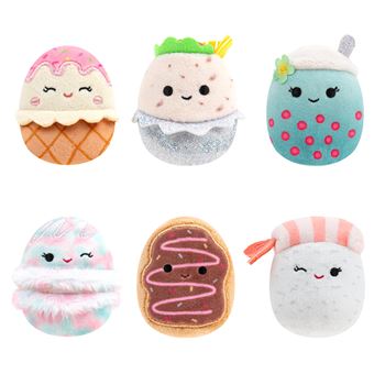 Pack 6 Peluches Squishville Foodie Squad