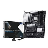 MSI PRO Z890-P WIFI6E - Carte-mère - ATX - Socket LGA1851 - Z890 Chipset - USB-C 3.2 Gen 2x2, USB 3.2 Gen 1, USB-C 3.2 Gen2, USB 3.2 Gen 2 - 5 Gigabit Ethernet, Wi-Fi 6E, Bluetooth - carte graphique embarquée (unité centrale requise) - audio HD (8 cana