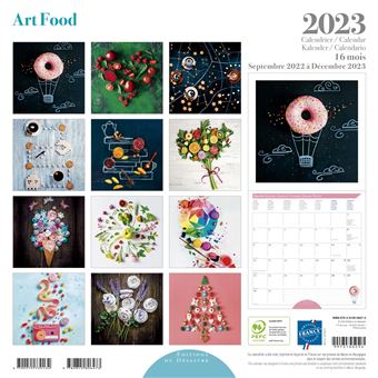 CALENDRIER 2023 30X30 ART FOOD