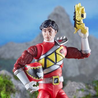 Figurine Power Rangers Premium Rangers DC Rouge 15 cm Modèle aléatoire