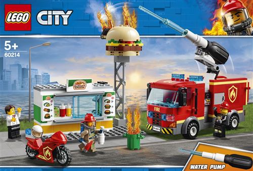 Lego Lego® City 60214 L'Intervention Des Pompiers Au Restaurant De Hamburgers