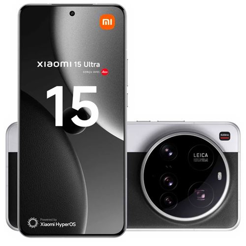 Smartphone Xiaomi 15 Ultra 6,73 5G Double Nano SIM 512 Go Chrome conçu avec Leica