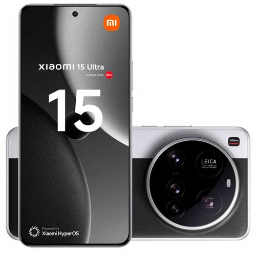 Smartphone Xiaomi 15 Ultra 6,73"" 5G Double Nano SIM 512 Go Chrome conçu avec Leica État correct -  reconditionné disponible sur Fnac