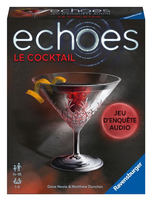 Jeu d'enquête Ravensburger Echoes Le Cocktail Jeu d'enquête Ravensburger Echoes Le Cocktail