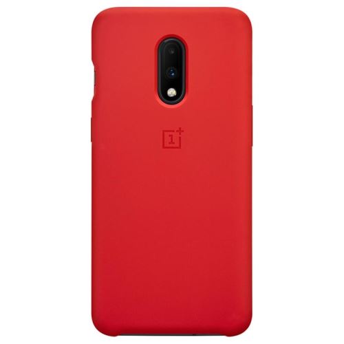 Coque protectrice OnePlus en silicone Rouge pour smartphone OnePlus 7