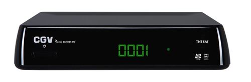 Récepteur Satellite CGV Premio SAT HD-W7 TNTSAT Noir