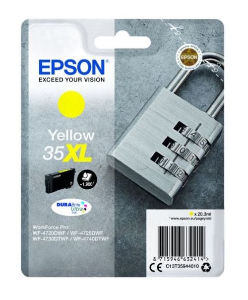 Epson 35XL - XL - jaune - originale - cartouche d'encre