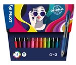 Pochette 14 stylos Pilot Pen G2