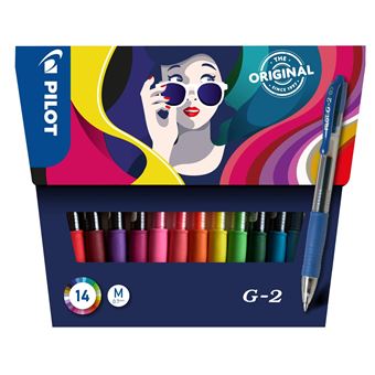 Pochette 14 stylos Pilot Pen G2