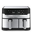 Friteuse à air Moulinex Air fryer Dual Easy Fry & Grill Inox 2 tiroirs EZ905D20 2450 W