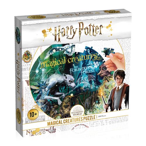 Winning Moves Harry Potter en de magische wezens Puzzel 500 stuks - [Artikel bestemd voor de Franse markt (niet verkrijgbaar in het Nederlands)]