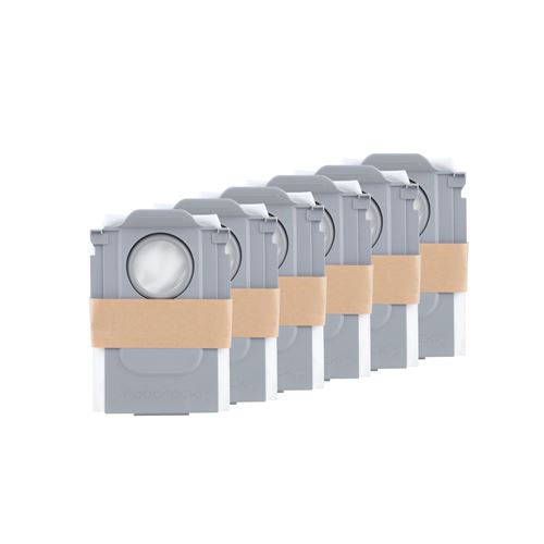 Lot De 6 Sacs à Poussière Roborock pour Qrevo et S8 Maxv Ultra Blanc