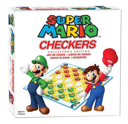 Boite de Jeu classique Goliath Super Mario Checkers