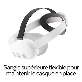 Casque VR Meta Quest 3 128 Go – Autonome – Avec Sangle – Ouvert Mais Jamais Utilisé