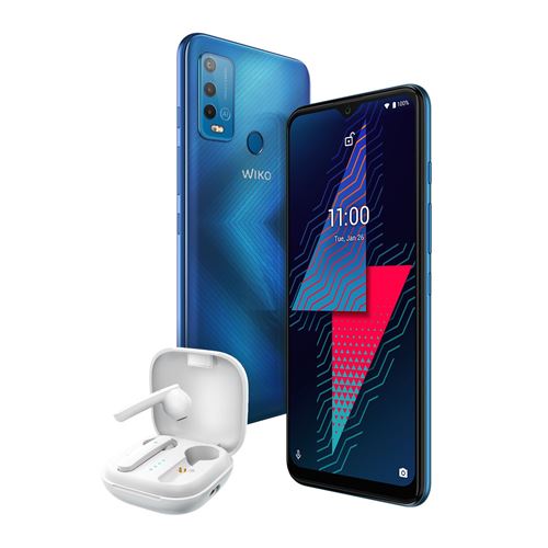 Smartphone Wiko Power U30 6,82 128 Go Double SIM Bleu minuit