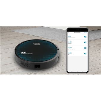 Aspirateur robot Eziclean Aqua Connect x550 Noir et Bleu Aspirateur robot laveur aqua connect x550 noir Eziclean | La