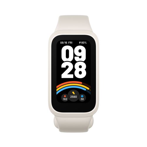 Bracelet connecté Xiaomi Mi Smart Band 9 Active Blanc Beige