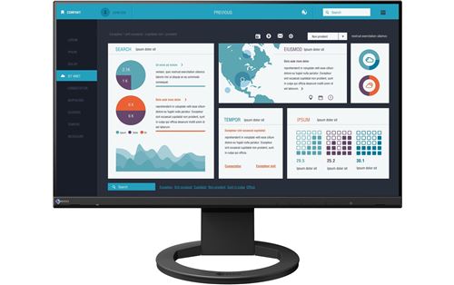 EIZO FlexScan EV2490-BK - Avec FlexStand - écran LED - 23.8 - 1920 x 1080 Full HD (1080p) @ 60 Hz - IPS - 250 cd/m² - 1000:1 - 5 ms - HDMI, DisplayPort, USB-C - haut-parleurs - noir