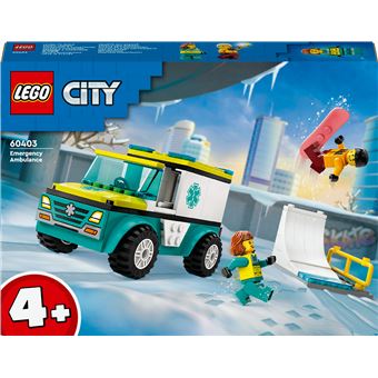 LEGO® City 60403 L'ambulance de secours et le snowboardeur - 1