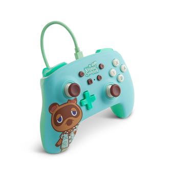 Manette Filaire améliorée PowerA pour Nintendo Switch Edition Animal Crossing Tom Nook