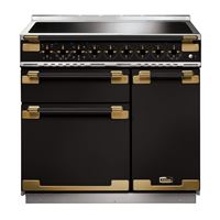 Piano de cuisson ELISE LUXE TAB IND 90 CMNOIR LAITON