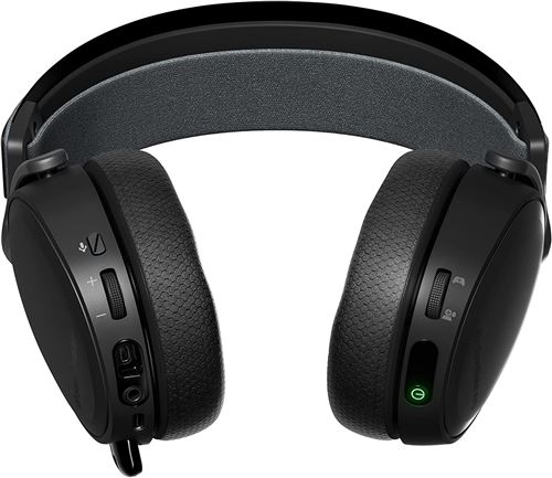 SteelSeries Arctis 7 - Casque de Jeu sans Fil et sans Perte - Son Surround  DTS Headphone:X v2.0 pour PC, PlayStation 5 et PS4 - Noir