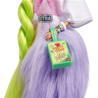 Poupée Barbie Extra Natte Vert Fluo