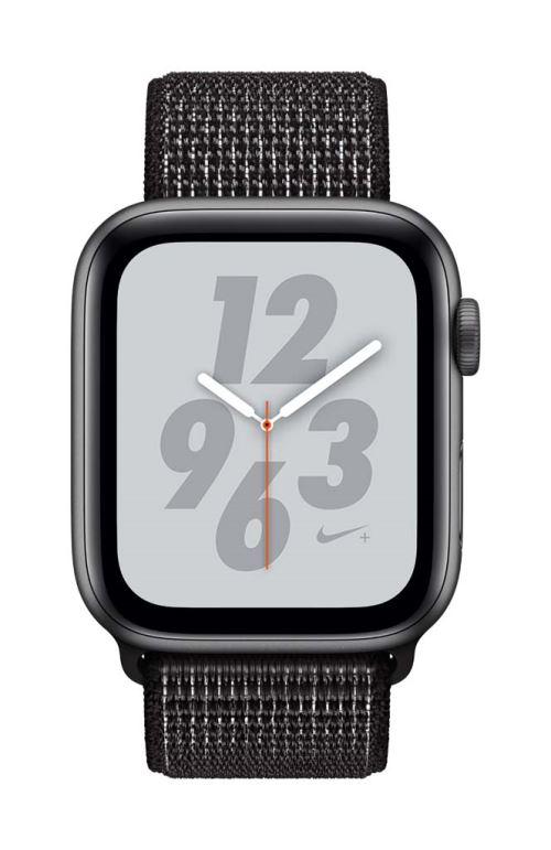 Apple Watch Series 4 Nike 44 mm Boitier en Aluminium Gris sideral avec Boucle Sport Nike Noir Apple Watch Achat prix fnac