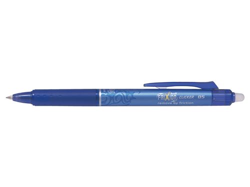 Stylo roller Pilot Pen Frixion Clicker 05 Bleu