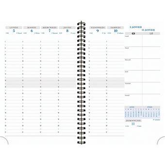 Agenda civil journalier de poche Exacompta EasyDay Mini Labo 10 x 15 cm  Janvier à Décembre 2024 Beige - Agenda civil - Achat & prix