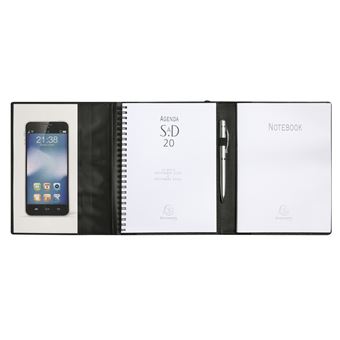 Agenda semainier Exacompta 2022 2023 All in One Noir