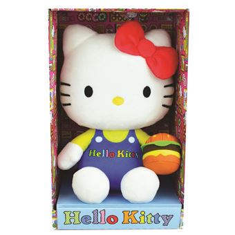 Peluche doudou Hello Kitty Rose 22 cm Sanrio TY chez vous des demain