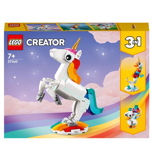 LEGO® Creator 3-en-1 31140 La licorne magique État correct - LEGO Creator reconditionné disponible sur Fnac