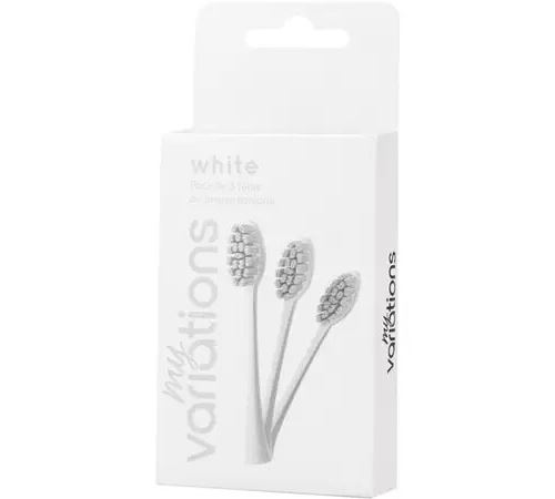 Pack de 3 Têtes de brosse My Variations SOHEAWHTTRIO Blanc
