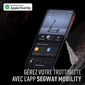 Trottinette electrique Ninebot MAX G3 D 500 W Noir et Gris
