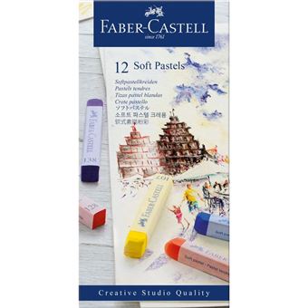 Boîte 12 Pastels tendres Faber-Castell