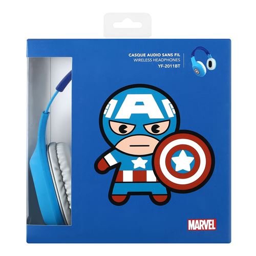 Captain America Miniso Marvel Wireless Headphones Casque Sans Fil