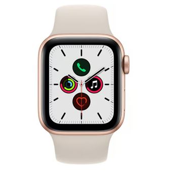 Apple Watch SE GPS 1st génération boîtier Aluminium Doré 40mm avec Bracelet Sport Beige