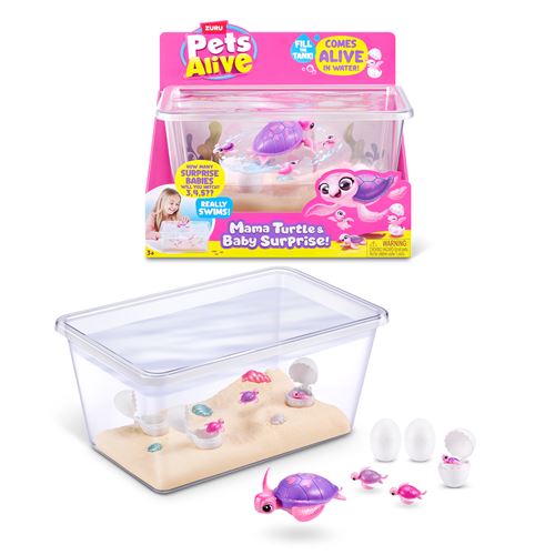 Jeu électronique Zuru France Pets Alive Mama Turtle & Baby Surprise