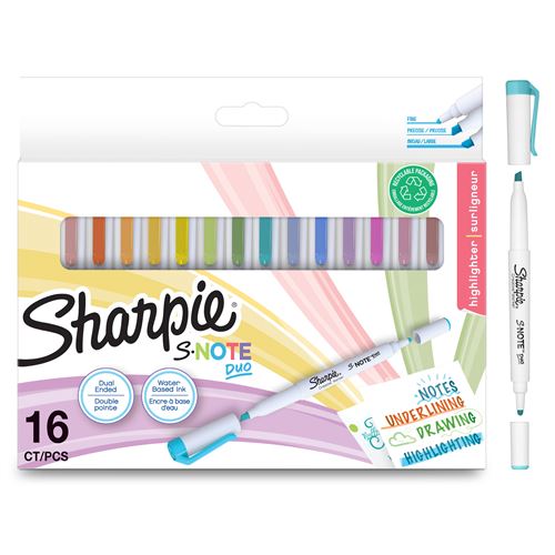 Sharpie Kreativ-Marker S-NOTE DUO, 16er Blisterkarte