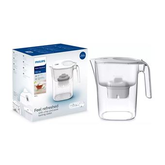 Carafe filtrante BWT Vida blanche avec 1 filtre magnésium - 2,6l
