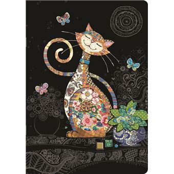 Cahier A5 Kiub Bug Art Chat Jewel