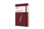 Agenda journalier Moleskine Grand format Edition limitée Harry Potter 2022 Rouge