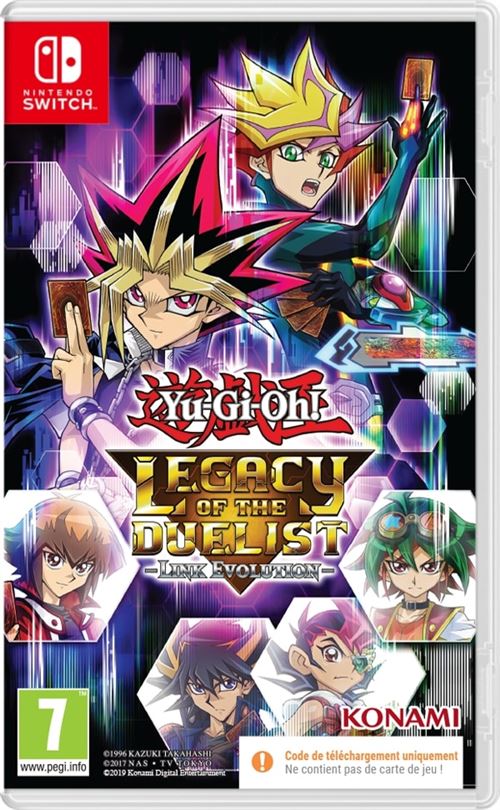 Pochette avant du jeu Yu-Gi-Oh! Legacy of the Duelist: Link Evolution Code in a box Nintendo Switch
