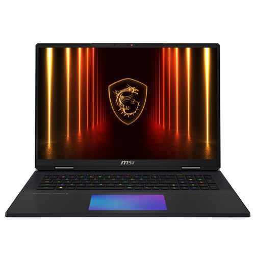 PC portable gaming MSI Titan 18 HX AI A2XWIG-605FR 18 UHD+ 120 Hz Intel® Core™ Ultra 9 64 Go RAM 6 To SSD Nvidia GeForce RTX 5080 Noir