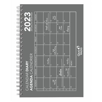 CALENDRIER 2023 OSLO 24 ML GRIS