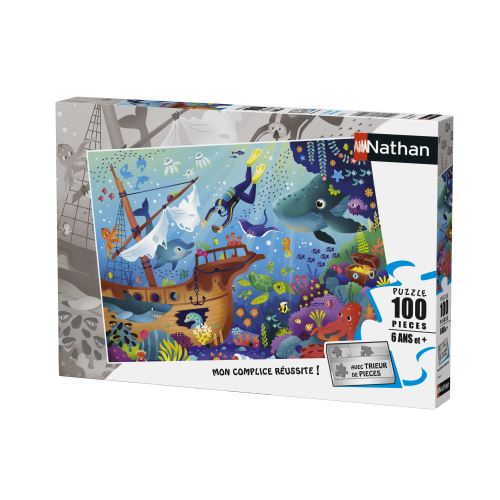 Puzzle 100 pièces Nathan Le monde sous marin