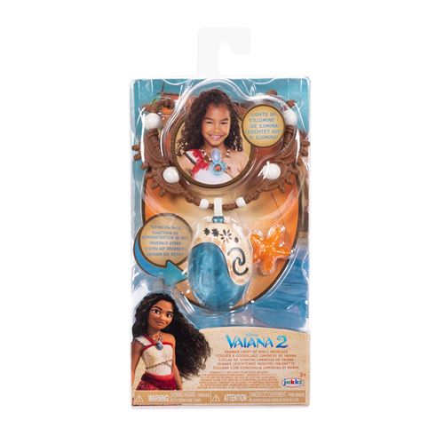 Disney Vaiana 2 Collier Étoile de Mer Officiel Bijou Fantaisie Enfant Pendentif Doré avec Chaîne Accessoire Princesse Polynésienne Déguisement Film Idée Cadeau Fille Dès - vue 10