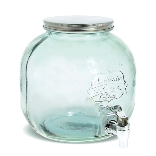 Fontaine à boisson en verre avec robinet - contenance 8 L 