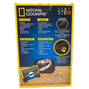 Jeu scientifique National Geographic Kit de Fouille Fossiles de Dinosaures